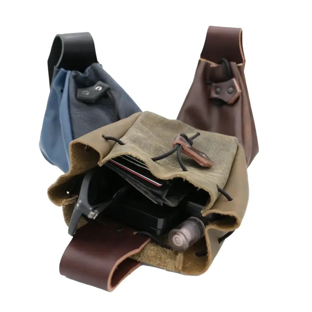The Ranger Pouch is a custom made Leather Pouch with a belt loop.