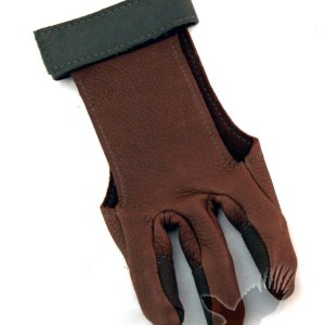 3 Finger Archery Glove-Deer/Cord