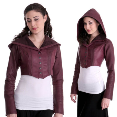 Ranger Bolero: hooded leather jacket