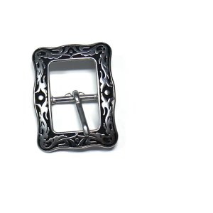 1" Floral Buckle Square Shadowed