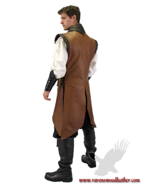 Custom Leather Corsair Tailcoat