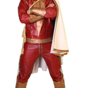cutout shazam Leather Shazam CosPlay