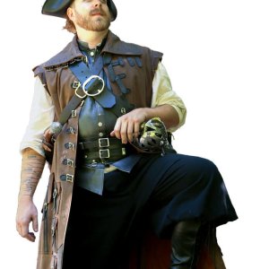 pirate Leather Pirate Coat