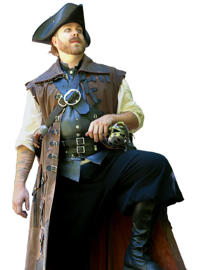 Leather Pirate Coat
