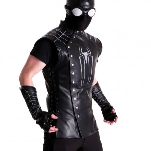 spidey noir Leather Spiderman Noir