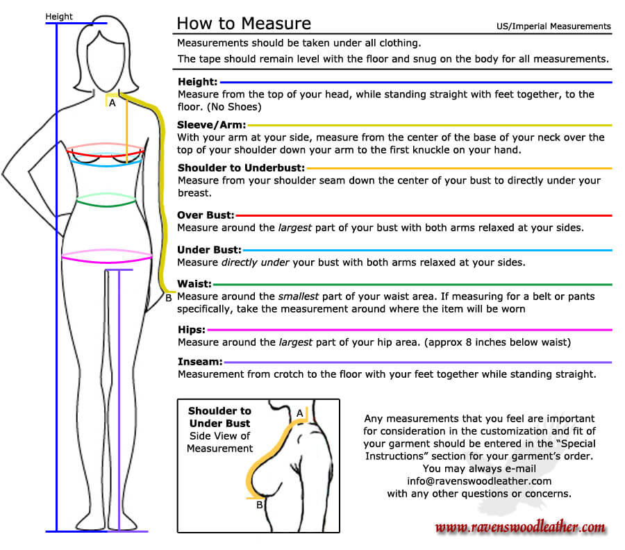 Women's Measurement Guide.