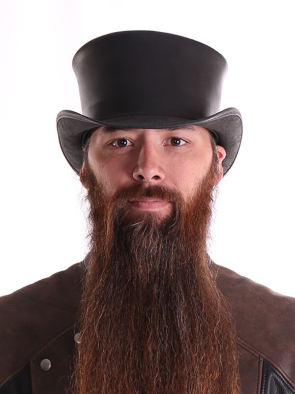 Black Leather Top hat