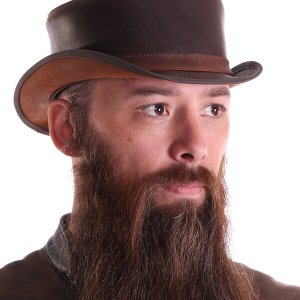 Leather Steampunk Bromley Boiler Hat