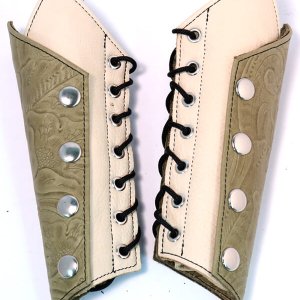 Women's Raven Bracers for Archery, Armor, Daily Support