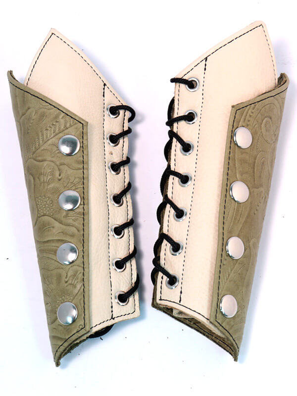 Women's Raven Bracers for Archery, Armor, Daily Support