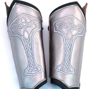 thor bracer with mjolnir embroidery