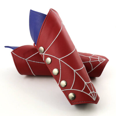 Men's Ravens-Web Bracers : Red and Blue