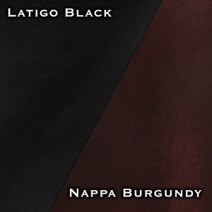 Latigo Black – Nappa Burgundy