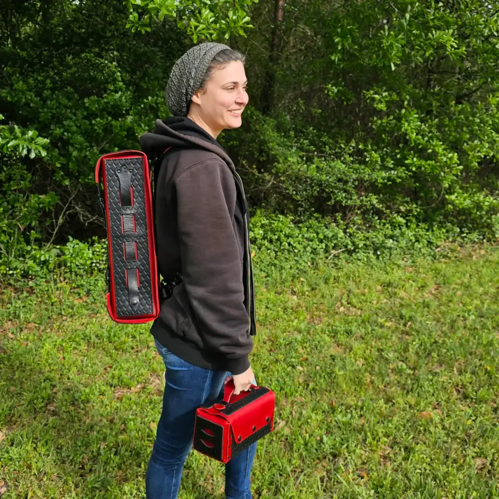 backpack canvas and leather Canvas Backpack Field Green
