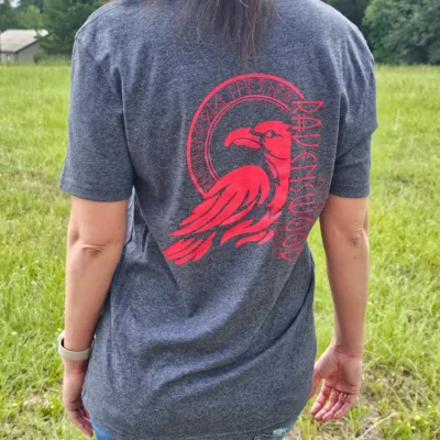 Runic Raven T-Shirt - Grey