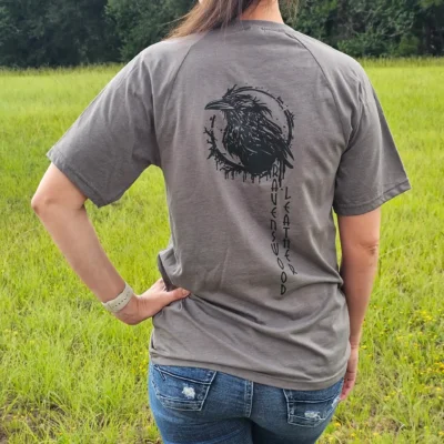 Ruffled Raven T-shirt - Grey