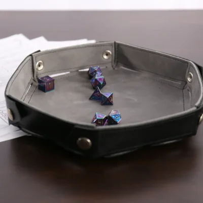 Leather Dice Tray - Hex