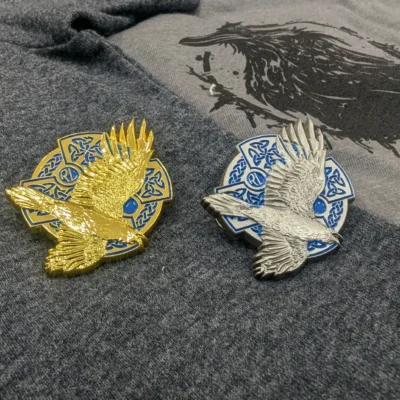 Ravenswood Leather Enamel Pin