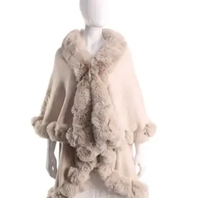 Double Fur Shawl