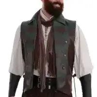 commander waistcoat green and brown 7